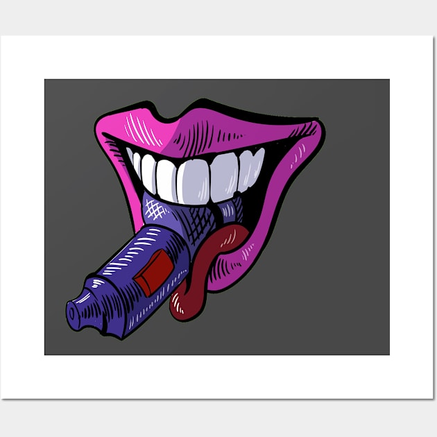 Gag On This Updated Mouth Wall Art by Gag On This